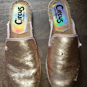 Sam Edelman Circus Rose Gold Slides